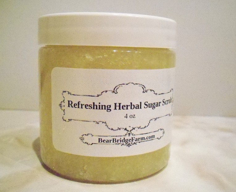 Refreshing Herb Sugar Scrub